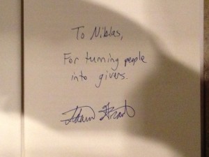 Adam Grant book signature